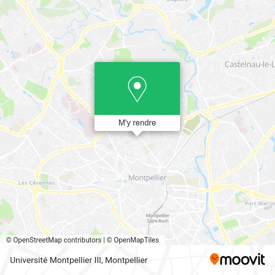 Université Montpellier III plan