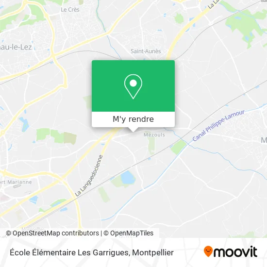 École Élémentaire Les Garrigues plan