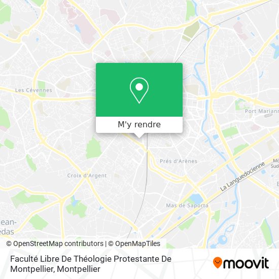 Faculté Libre De Théologie Protestante De Montpellier plan