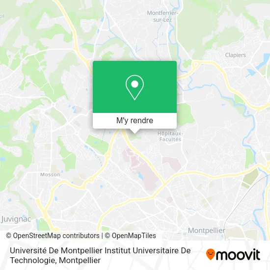 Université De Montpellier Institut Universitaire De Technologie plan