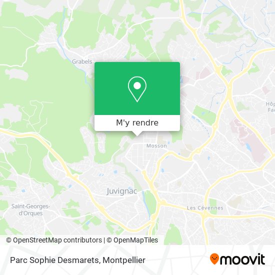Parc Sophie Desmarets plan
