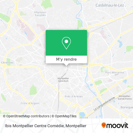 Ibis Montpellier Centre Comédie plan