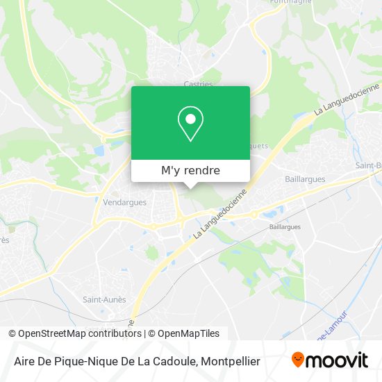 Aire De Pique-Nique De La Cadoule plan