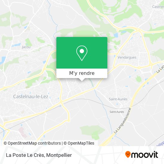 La Poste Le Crès plan