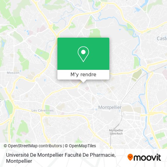 Université De Montpellier Faculté De Pharmacie plan