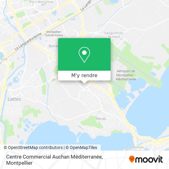 Centre Commercial Auchan Méditerranée plan