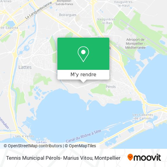 Tennis Municipal Pérols- Marius Vitou plan