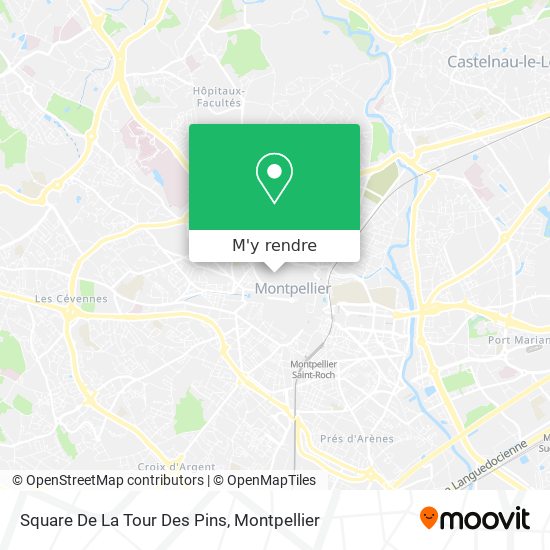 Square De La Tour Des Pins plan