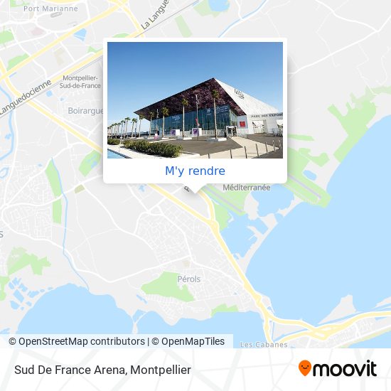 Sud De France Arena plan