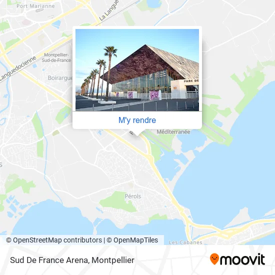 Sud De France Arena plan