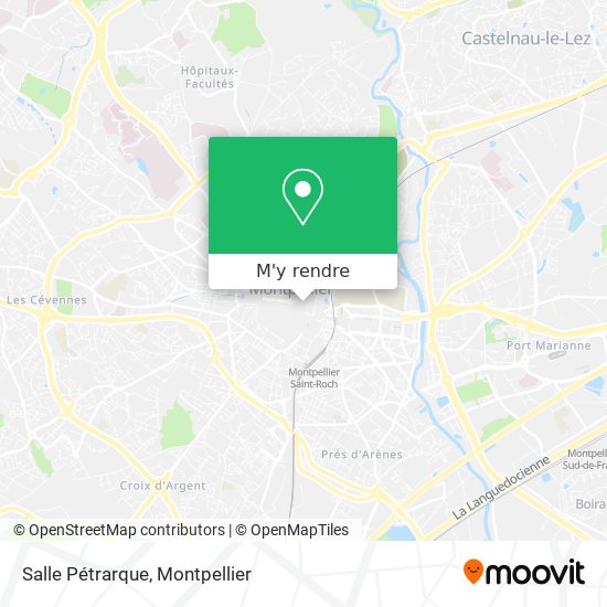 Salle Pétrarque plan