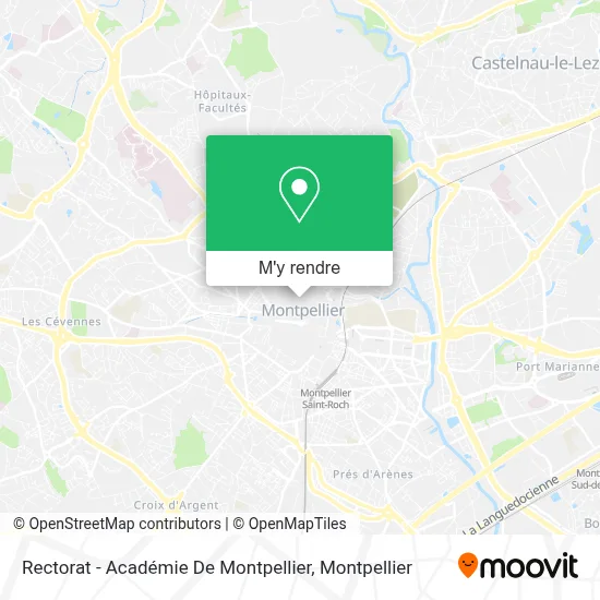 Rectorat - Académie De Montpellier plan