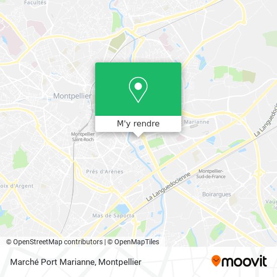 Marché Port Marianne plan