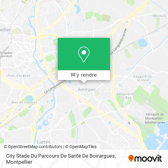 City Stade Du Parcours De Santé De Boirargues plan