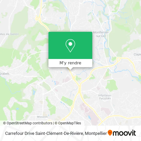 Carrefour Drive Saint-Clément-De-Rivière plan