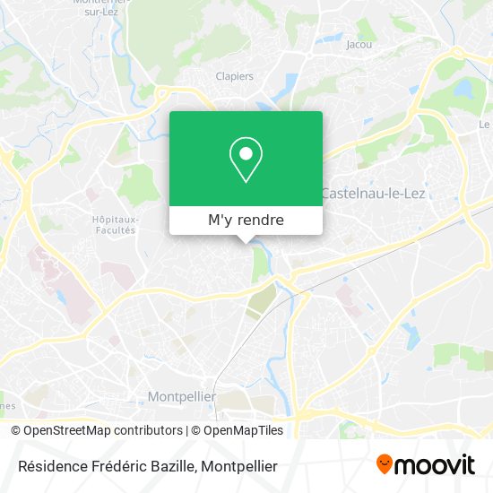 Résidence Frédéric Bazille plan