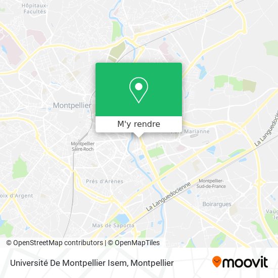 Université De Montpellier Isem plan