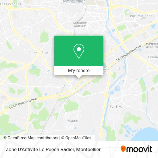 Zone D'Activité Le Puech Radier plan