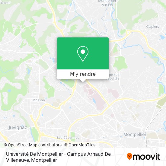 Université De Montpellier - Campus Arnaud De Villeneuve plan