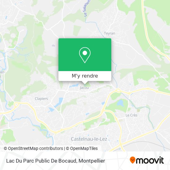 Lac Du Parc Public De Bocaud plan