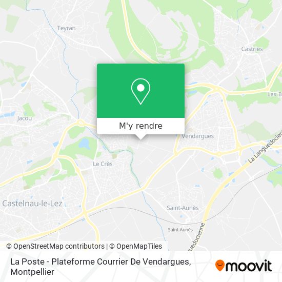 La Poste - Plateforme Courrier De Vendargues plan