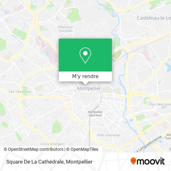 Square De La Cathédrale plan