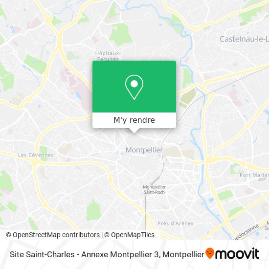 Site Saint-Charles - Annexe Montpellier 3 plan