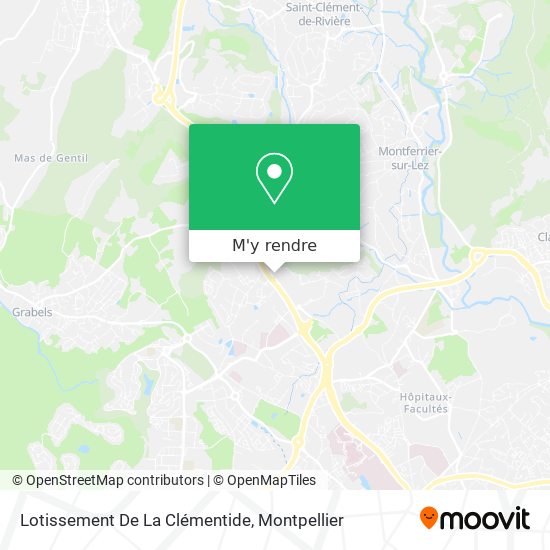 Lotissement De La Clémentide plan