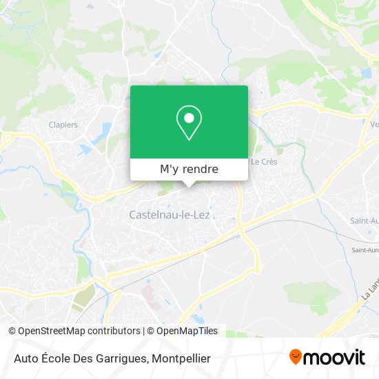 Auto École Des Garrigues plan