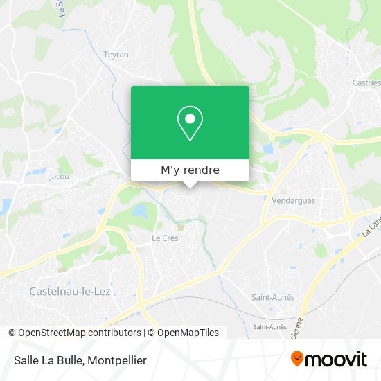 Salle La Bulle plan