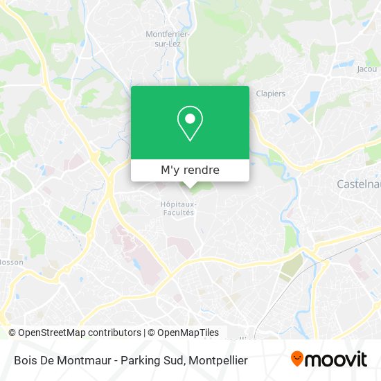Bois De Montmaur - Parking Sud plan
