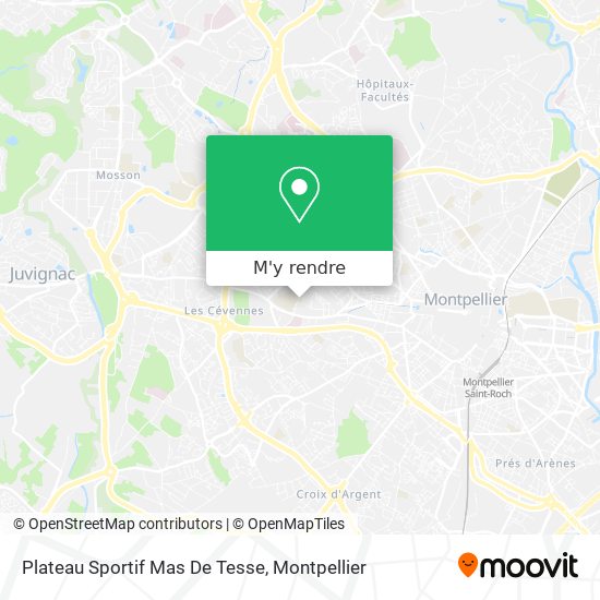Plateau Sportif Mas De Tesse plan