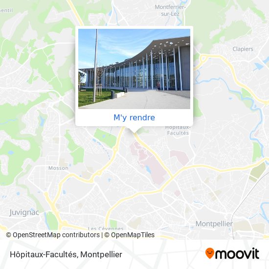 Hôpitaux-Facultés plan