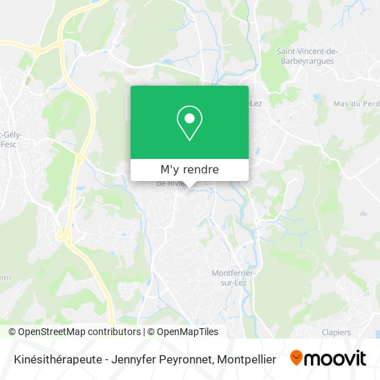 Kinésithérapeute - Jennyfer Peyronnet plan