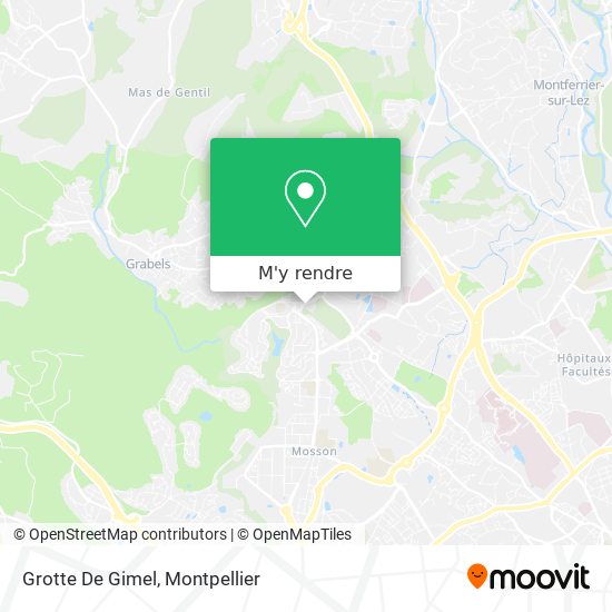 Grotte De Gimel plan