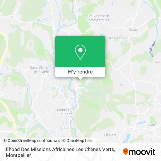 Ehpad Des Missions Africaines Les Chênes Verts plan