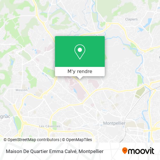 Maison De Quartier Emma Calvé plan