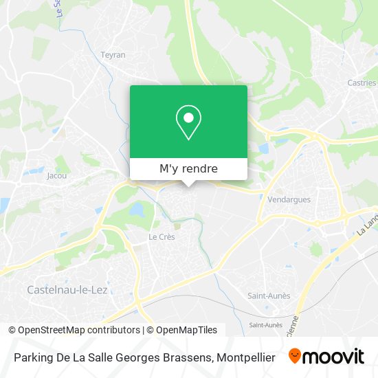 Parking De La Salle Georges Brassens plan
