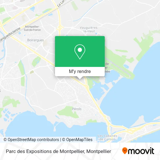 Parc des Expositions de Montpellier plan