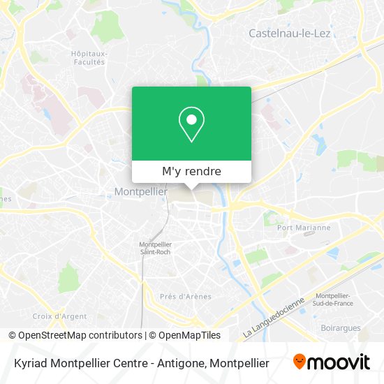 Kyriad Montpellier Centre - Antigone plan