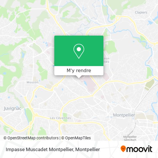 Impasse Muscadet Montpellier plan