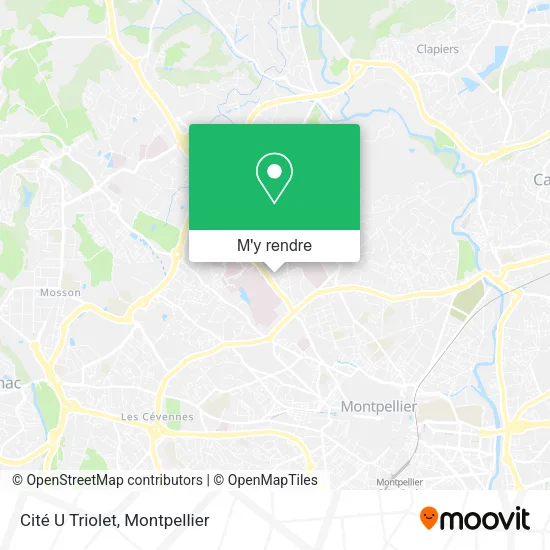 Cité U Triolet plan