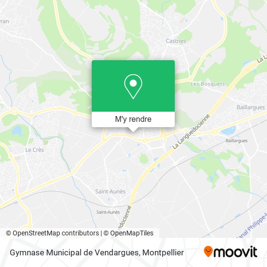 Gymnase Municipal de Vendargues plan