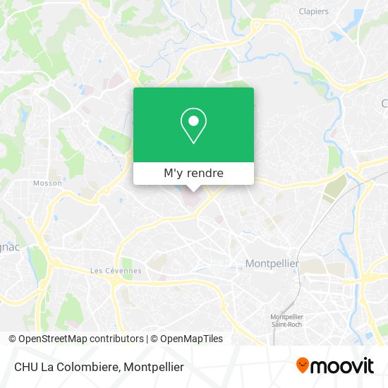CHU La Colombiere plan