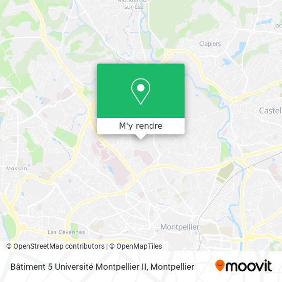 Bâtiment 5 Université Montpellier II plan