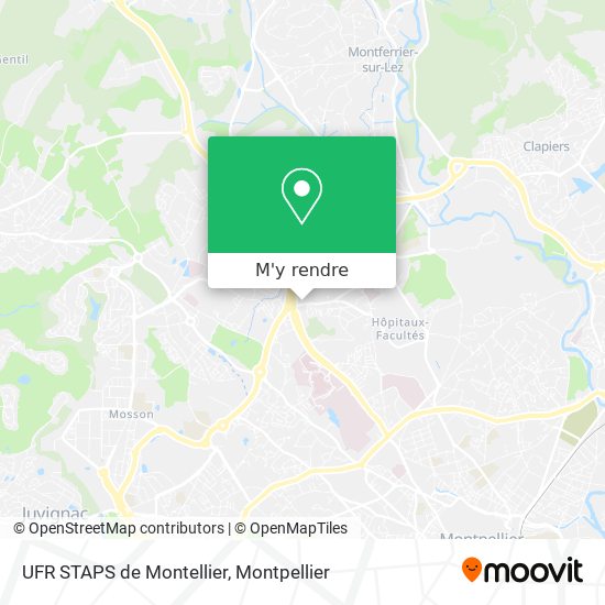 UFR STAPS de Montellier plan