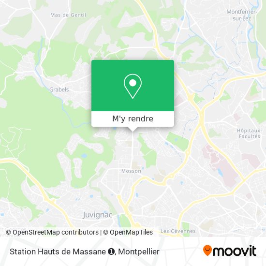 Station Hauts de Massane ➊ plan