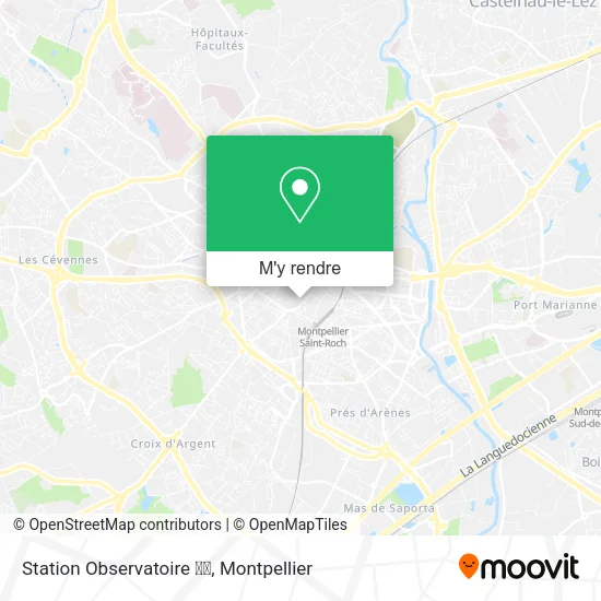 Station Observatoire ➌➍ plan