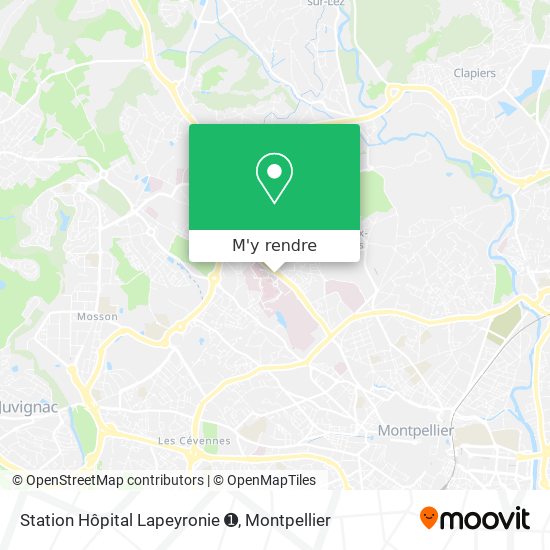Station Hôpital Lapeyronie ➊ plan