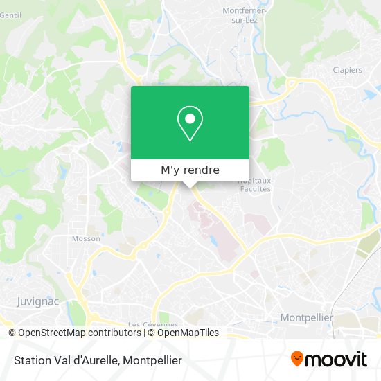 Station Val d'Aurelle plan